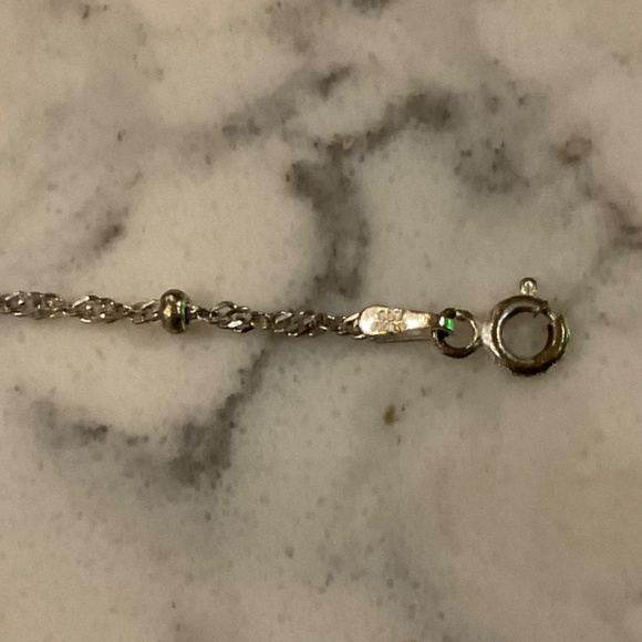 Silver ankle bracelet - Picture 2 of 3